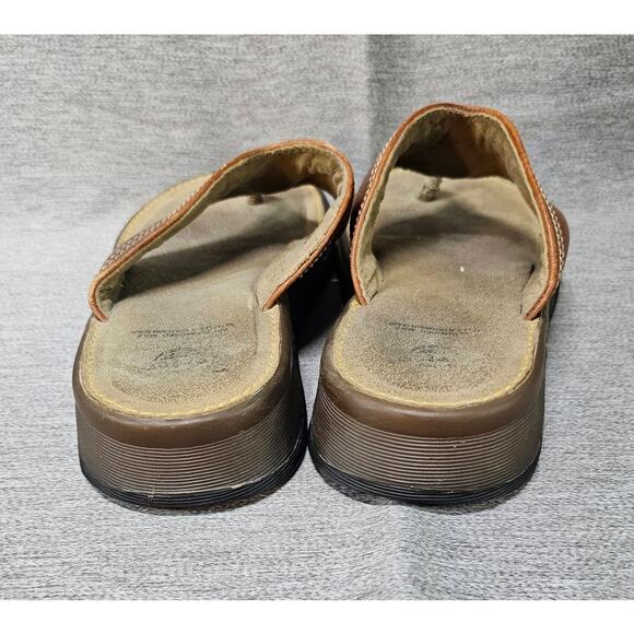 Y2K Dr Martens Men’s Brown Leather Thong Flip Flop Air Cushion Sole Mens Size 6 - Picture 5 of 10